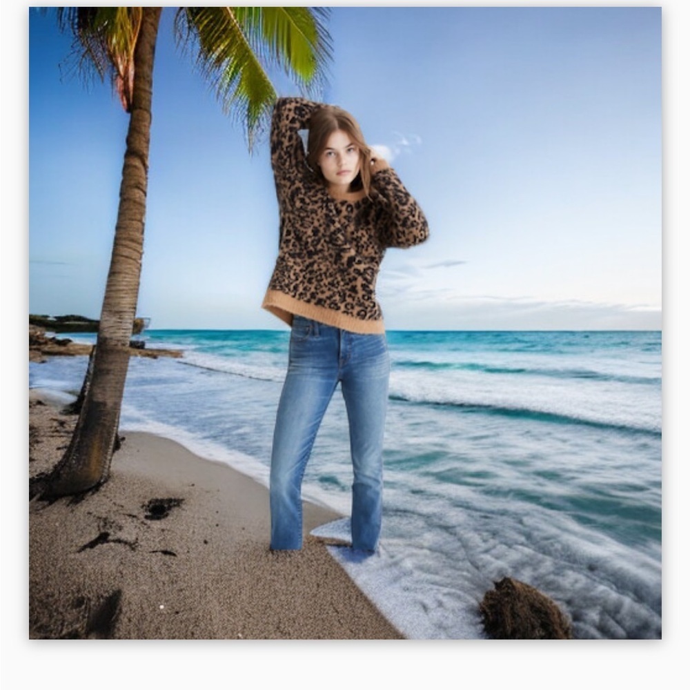 Philosophy Animal Print Sweater-EUC-Sz S-Oversized 🍂 - Picture 7 of 14